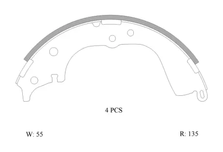 Комплект тормозных колодок BOSCH 0986AB0115