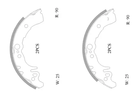 Комплект тормозных колодок BOSCH 0986AB0119