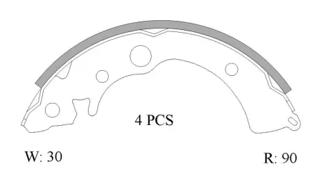 Комплект тормозных колодок BOSCH 0986AB0803