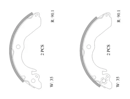 Комплект тормозных колодок BOSCH 0986AB0837