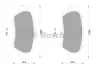 Комплект тормозных колодок, дисковый тормоз BOSCH 0986AB1153 (фото 1)