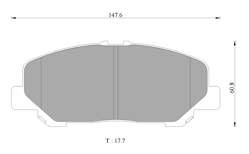 Комплект тормозных колодок, дисковый тормоз BOSCH 0986AB1479 (фото 1)