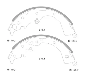 Комплект тормозных колодок BOSCH 0986AB1506