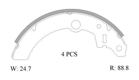Комплект тормозных колодок BOSCH 0986AB1555
