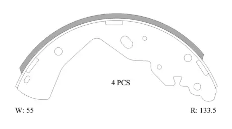 Комплект тормозных колодок BOSCH 0986AB1559
