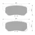 Комплект тормозных колодок, дисковый тормоз BOSCH 0986AB2033 (фото 1)