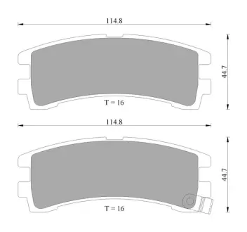 Комплект тормозных колодок, дисковый тормоз BOSCH 0986AB2034