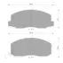 Комплект тормозных колодок, дисковый тормоз BOSCH 0986AB2049 (фото 1)