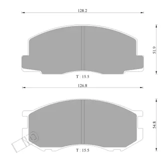 Комплект тормозных колодок, дисковый тормоз BOSCH 0986AB2049