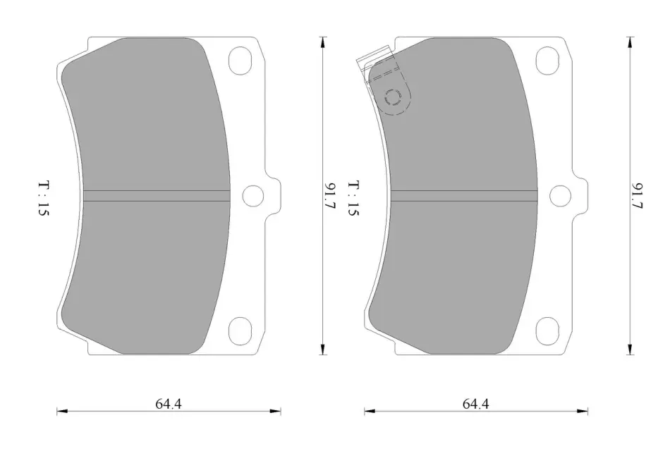 Комплект тормозных колодок, дисковый тормоз BOSCH 0986AB2053 (фото 1)