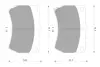 Комплект тормозных колодок, дисковый тормоз BOSCH 0986AB2053 (фото 1)