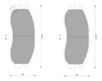 Комплект тормозных колодок, дисковый тормоз BOSCH 0986AB2064