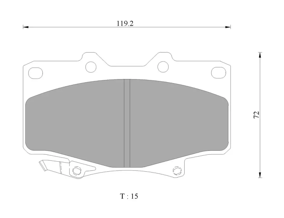 Комплект тормозных колодок, дисковый тормоз BOSCH 0986AB2073 (фото 1)