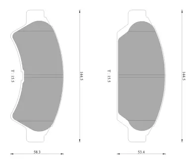 Комплект тормозных колодок, дисковый тормоз BOSCH 0986AB2203