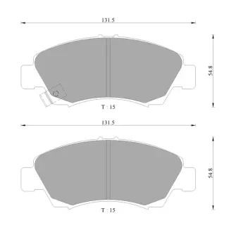 Комплект тормозных колодок, дисковый тормоз BOSCH 0986AB2216
