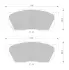 Комплект тормозных колодок, дисковый тормоз BOSCH 0986AB2225 (фото 1)