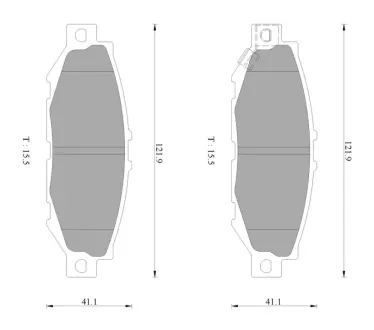 Комплект тормозных колодок, дисковый тормоз BOSCH 0986AB2243