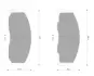 Комплект тормозных колодок, дисковый тормоз BOSCH 0986AB2333 (фото 21)