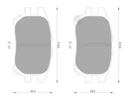 Комплект тормозных колодок, дисковый тормоз BOSCH 0986AB2365