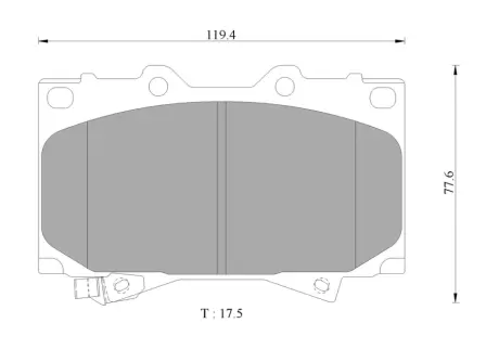 Комплект тормозных колодок, дисковый тормоз BOSCH 0986AB2379