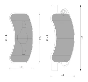 Комплект тормозных колодок, дисковый тормоз BOSCH 0986AB2421