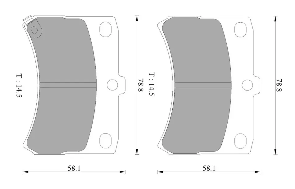 Комплект тормозных колодок, дисковый тормоз BOSCH 0986AB2426 (фото 1)