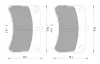 Комплект тормозных колодок, дисковый тормоз BOSCH 0986AB2426 (фото 1)