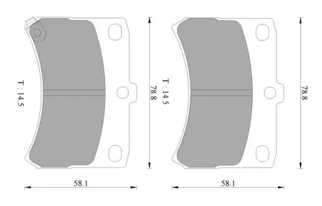 Комплект тормозных колодок, дисковый тормоз BOSCH 0986AB2426