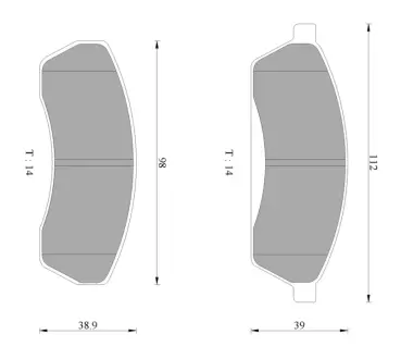 Комплект тормозных колодок, дисковый тормоз BOSCH 0986AB2436
