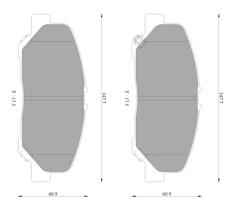 Комплект тормозных колодок, дисковый тормоз BOSCH 0986AB2448 (фото 1)