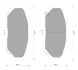 Комплект тормозных колодок, дисковый тормоз BOSCH 0986AB2448 (фото 1)