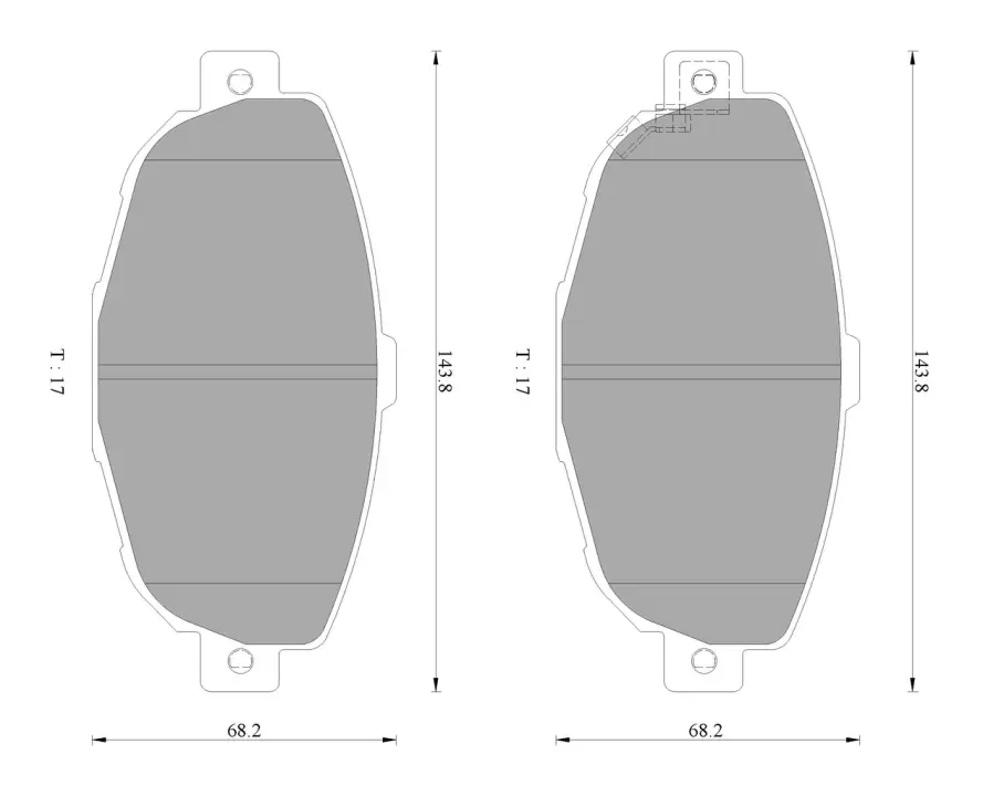 Комплект тормозных колодок, дисковый тормоз BOSCH 0986AB2487 (фото 1)