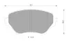 Комплект тормозных колодок, дисковый тормоз BOSCH 0986AB2501 (фото 1)