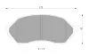 Комплект тормозных колодок, дисковый тормоз BOSCH 0986AB2653 (фото 1)