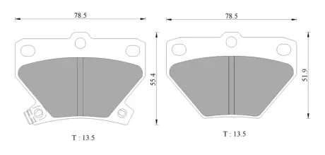 Комплект тормозных колодок, дисковый тормоз BOSCH 0986AB2670