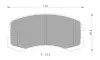 Комплект тормозных колодок, дисковый тормоз BOSCH 0986AB2752 (фото 1)