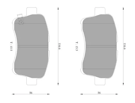 Комплект тормозных колодок, дисковый тормоз BOSCH 0986AB2778
