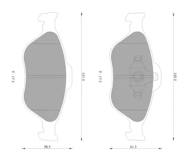 Комплект тормозных колодок, дисковый тормоз BOSCH 0986AB2779