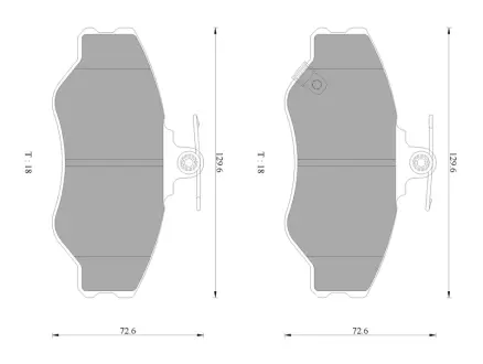 Комплект тормозных колодок, дисковый тормоз BOSCH 0986AB3026
