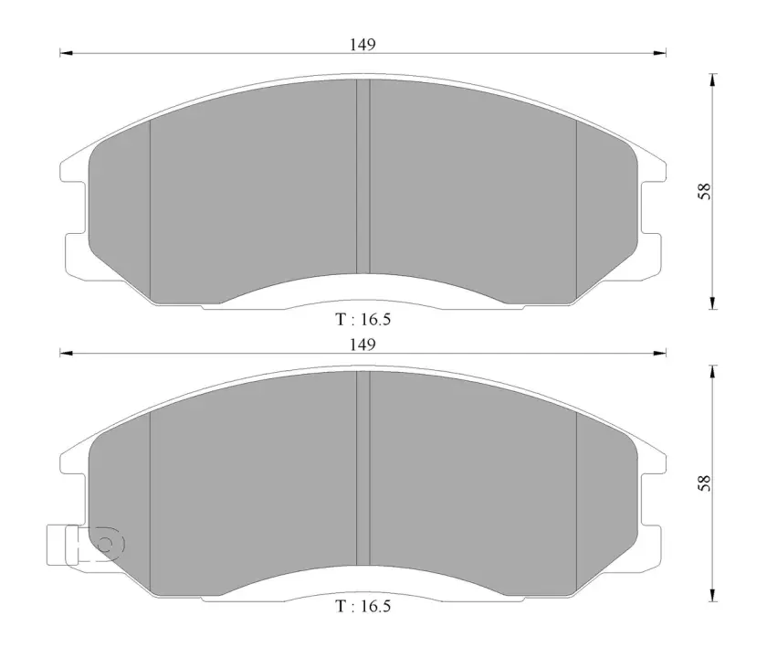 комплект тормозных колодок, дисковый тормоз BOSCH 0986AB3033 - фото 1