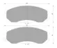 комплект тормозных колодок, дисковый тормоз BOSCH 0986AB3033 - фото 1