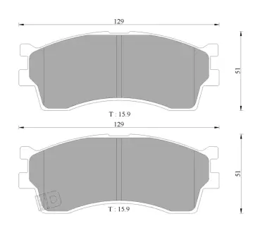 Комплект тормозных колодок, дисковый тормоз BOSCH 0986AB3034
