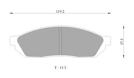 Комплект тормозных колодок, дисковый тормоз BOSCH 0986AB3038