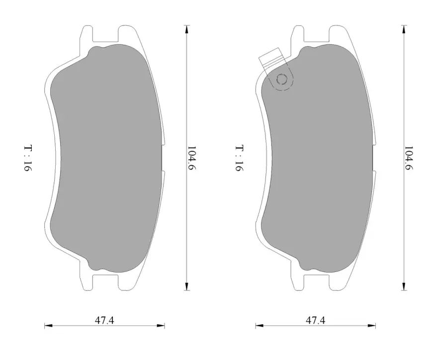 Комплект тормозных колодок, дисковый тормоз BOSCH 0986AB3053 (фото 1)
