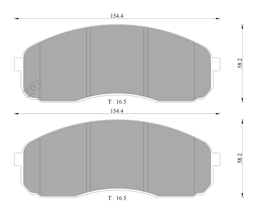 Комплект тормозных колодок, дисковый тормоз BOSCH 0986AB3059 (фото 1)