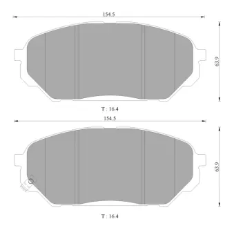 Комплект тормозных колодок, дисковый тормоз BOSCH 0986AB3088
