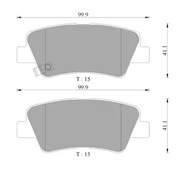 Комплект тормозных колодок, дисковый тормоз BOSCH 0986AB3121