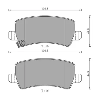 Комплект тормозных колодок, дисковый тормоз BOSCH 0986AB3132