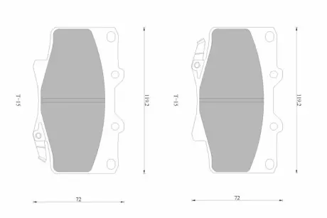 Комплект тормозных колодок, дисковый тормоз BOSCH 0986AB4396