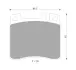 Комплект тормозных колодок, дисковый тормоз BOSCH 0986AB4439 (фото 1)
